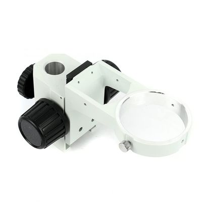 Lab Microscope Accessories Big Size Heavy Duty Adjustable Boom Large Table Stand 76mm Ring Holder, for Lab Industrial Stereo Microscope Camera(Focuse Holder White)