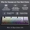 133 Aesthetic Topographic PBT Keycaps, No Tearing, Never Fade & Non-Slip, Modern RGB Backlit Gray-to-Black Gradient Keycaps for Mechanical Keyboard - Ergonomic (Doubleshot, Fit for All MX Layout) view 2