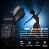 Godox V100S Flash with AKR1 Accessary for Sony Camera 100W TTL Global Shutter Round Head with Touch Screen 2980mAh Battrey for Sony ZV-E10 view 4