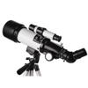 336X Astronomical Refractor Telescope for Kids Beginners Adults, 50-100mm Portable Space Monoscope, White with Phone Fra view 2