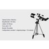 336X Astronomical Refractor Telescope for Kids Beginners Adults, 50-100mm Portable Space Monoscope, White with Phone Fra view 3