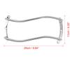 Edinstry 8 Inch Silver Tone Metal Car Bar Grille Audio Speaker Sub Woofer Subwoofer Grill Cover Protector for Auto Car view 2