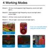 QXMH Solar Outdoor Motion Sensor Alarm-Dog Barking&Gunshot Sound, 130db Motion Detector Alarm Light,with Remote Controller,13 Kinds of Sound Red&Blue Strobe Light with USB ( Volume /130dB 4PCS) view 2