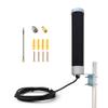 Outdoor Omni Cellular Antenna Kit for 5G 4G LTE GSM T-Mobile Cell Phone Signal Booster Router Modem Gateway Hotspot Security Camera | Broadband 600-6000MHz w/ 9.8ft Cable TS9 RP SMA N Adapter view 1