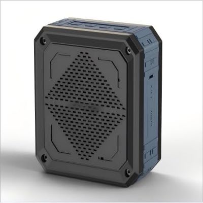 Yx T83.Compact and Portable,1200mAh,IPX6 Waterproof, Shock-Proof,dust-Proof Design. Bluetooth 4.2,Built-in mic,Indoor use/Hiking/Cycling/Playing.Solar-Powered Bluetooth Speaker. (Black and Blue)