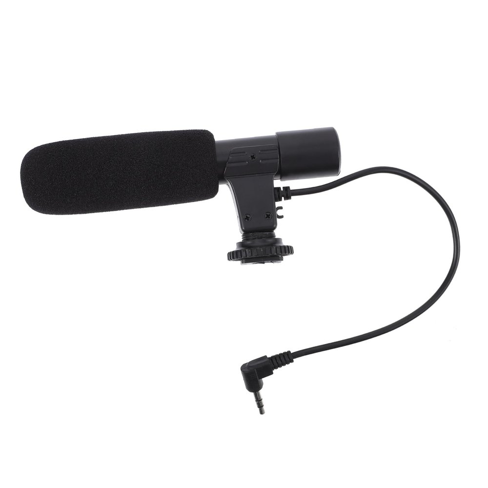CAXUSD Camera Microphone for DSLR Digital Camera Recording Mic Windscreen Lightweight Interview Microphone for Video Streaming