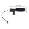 CAXUSD Camera Microphone for DSLR Digital Camera Recording Mic Windscreen Lightweight Interview Microphone for Video Streaming view 2