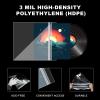100 Pack 12 inch Vinyl Record Outer Sleeves - 3 Mil Crystal Clear Polyethylene with Adhesive Flap | Archival-Safe Protection for LP Album Storage & Display, Gatefold Compatible, Acid-Free view 3