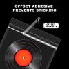 100 Pack 12 inch Vinyl Record Outer Sleeves - 3 Mil Crystal Clear Polyethylene with Adhesive Flap | Archival-Safe Protection for LP Album Storage & Display, Gatefold Compatible, Acid-Free view 4