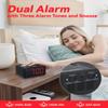 FUHONGYUAN Alarm Clock Radio for Bedroom - AM/FM with 12 Presets, Dual Alarms & 3 Wake-Up Sounds (Beep/Music/Radio), Dimmable Red LED Display, Weekday/Weekend, Snooze & Sleep Timer view 4
