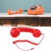 BONKZEBU Retro Phone Handset, Multifunction Radiation Proof Handheld Cell Phone Receiver for Mobile Phones Computers, 3.5mm Plug Retro Telephone Headset (Red) view 4