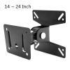 ADBWEKKF 1-4pcs 10KG Universal Adjustable TV Wall Mount Bracket Support 180 Degrees Rotation for 14-27 Inch LCD LED Flat Panel TV(3pcs) view 2