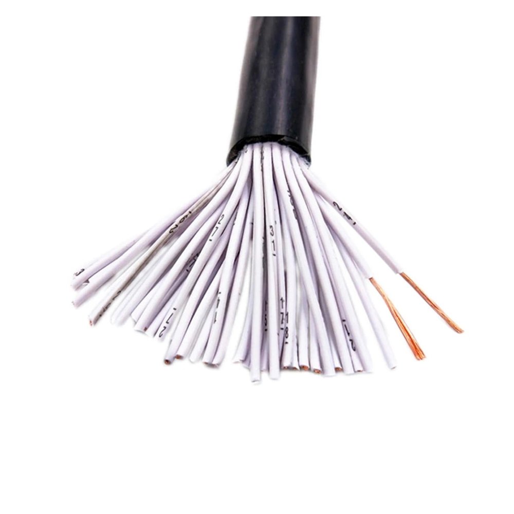 HUIZHUGS Wire and Cable 17AWG 18AWG 20AWG 22AWG 24AWG Sheathed Wire 0.2/0.3/0.5/0.75/1.0MM2 14 Cores Copper Wire Conductor Electric RVV Cables Wire and Cable(0.2 mm2 24AWG)