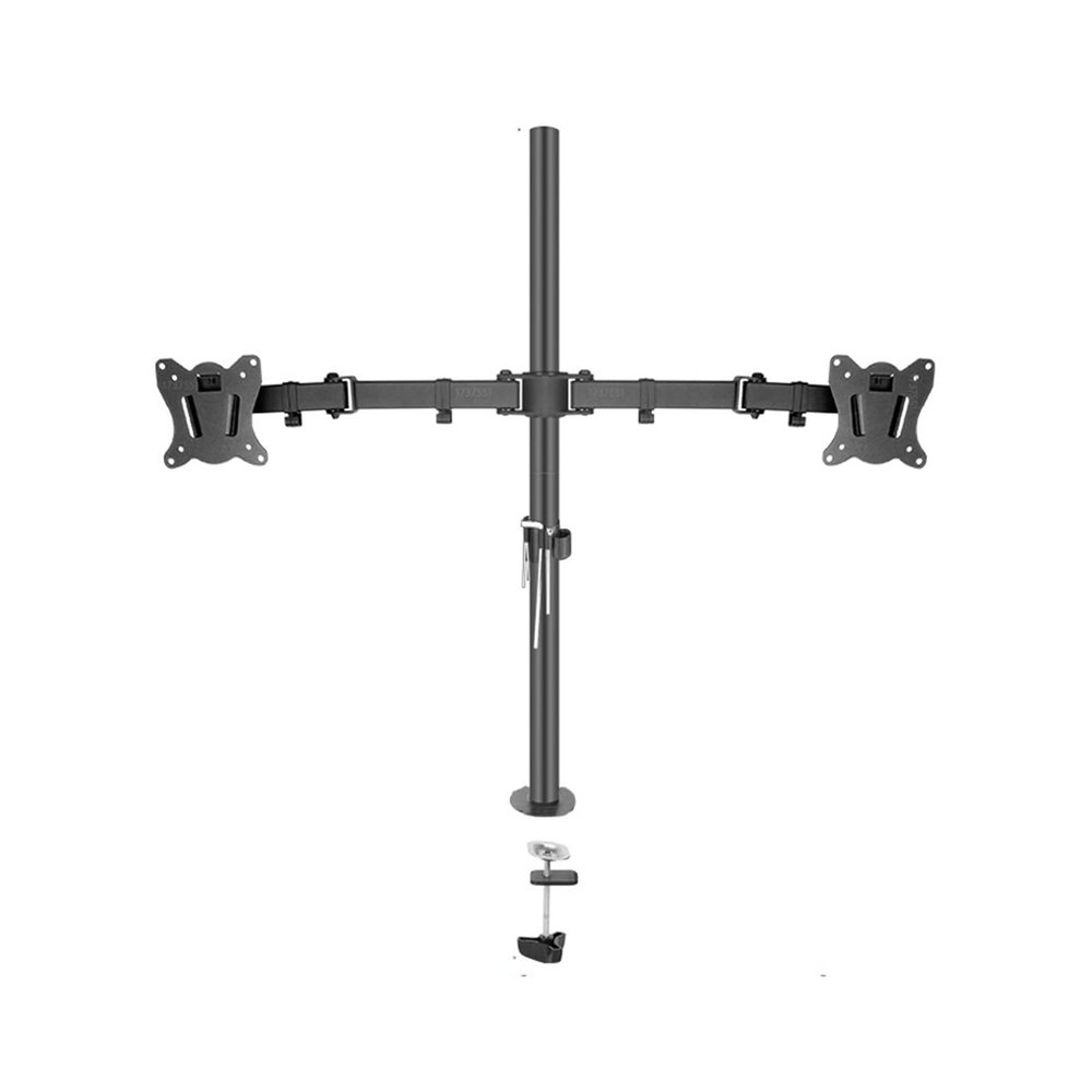 ADBWEKKF 600mm T902-260Q T902-260Q Desktop Stand Full Motion 360 Degree Steel Pc Holder 10"-27" Clamp Base Monitor Mount Arm Load 15kg(Grommet Base)