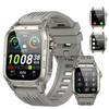 Ajblg Smart Watches for Men (Answer/Make Calls), 1.91'' HD Fitness Outdoor Sports Rugged Smart Watch for Android and iPhone, Waterproof Fitness Tracker with 100+ Sport Modes, Watches for Men, Gray view 1