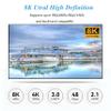 HDMI+2 DisplayPort KVM Switch 3 Monitors 2 Computers 8K@60Hz 4K@144Hz, Triple Monitor KVM Switch with 4 USB3.0 Port for Keyboard Mouse Printer, 1*HDMI+2*DP+2*USB Cables and Wired Controller Included view 3