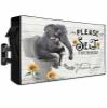 Outdoor TV Cover Please Seat Yourself Weatherproof Waterproof Outside TV Protector with Zipper, Funny Elephant on Toilet Wood Board Smart Television Screen Cover for 70 to 75 inch Screens view 1
