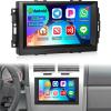 [2+64G] Car Radio for Jeep Grand Cherokee/Patriot/Compass/Chrysler/Dodge - Wireless Carplay and Android Auto - 8 Inch Touchscreen Android 15 Car Stereo - ASP/WiFi/GPS/SWC + AHD Backup Camera view 1