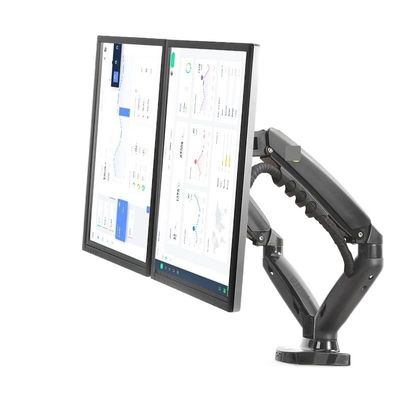 ADBWEKKF F160 Gas Spring 17"-27" 30" Dual Monitor Holder Arm Desktop 360 Rotate Computer Holder 2-9KG Monitor Bracket(F160 Version 1)