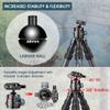 Manbily Carbon Fiber Hunting Tripod with 44mm Ball Head and Arca Swiss & Picatinny Adapters, 63" Heavy Duty Stable Inverted Tripod for Hunting, Shooting, and Outdoors (WZ-2836) view 3