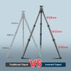 Manbily Carbon Fiber Hunting Tripod with 44mm Ball Head and Arca Swiss & Picatinny Adapters, 63" Heavy Duty Stable Inverted Tripod for Hunting, Shooting, and Outdoors (WZ-2836) view 4