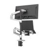 ADBWEKKF DL-9012LP Clamp Stand Mechanical Spring Table Arm 17-38" LCD Monitor Bracket+17" Notebook Laptop Desktop Holder 3-11kg(600mm Pole Silver) view 1
