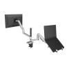 ADBWEKKF DL-9012LP Clamp Stand Mechanical Spring Table Arm 17-38" LCD Monitor Bracket+17" Notebook Laptop Desktop Holder 3-11kg(450mm Pole Silver) view 1