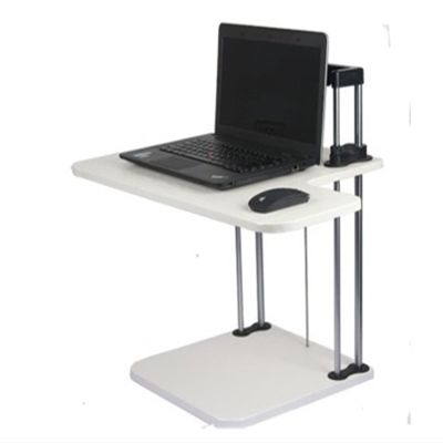 ADBWEKKF Sit/Stand Desk Riser Height Adjustable Lightweight Standing Laptop Desk Notebook/Tablet/Monitor Holder Stand with Keybaord Tray(White)