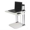 ADBWEKKF Sit/Stand Desk Riser Height Adjustable Lightweight Standing Laptop Desk Notebook/Tablet/Monitor Holder Stand with Keybaord Tray(White) view 1