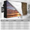 Outdoor TV Cover Retro Leopard Dot Weatherproof Waterproof Outside TV Protector with Zipper, Abstract Animal Skin Texture Smart Television Screen Cover for 52 to 55 inch Screens view 2
