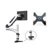 MEFKFQJQ GST112 Aluminum 27" 5-16kg 360 Rotate 2 Arm Clamp Grommet Gas Spring Gas Strut LCD Tv Monitor Screen Desktop Bracket with Pole(GST112G-A) view 1