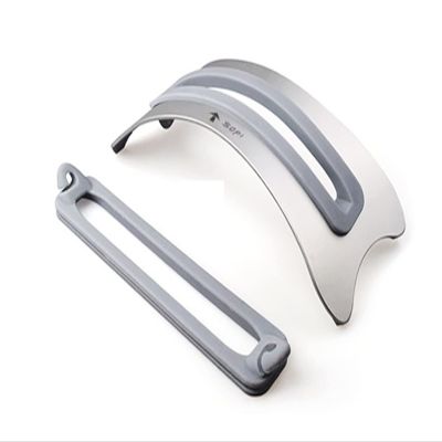 ADBWEKKF HY01 Aluminum Space-Saving Laptop Holder Vertical Stand for 10-17 Inch Notebook Tablet PC MacBook Air Pro Retina 24mm Thick Max(Silver)