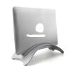 ADBWEKKF HY01 Aluminum Space-Saving Laptop Holder Vertical Stand for 10-17 Inch Notebook Tablet PC MacBook Air Pro Retina 24mm Thick Max(Silver) view 2