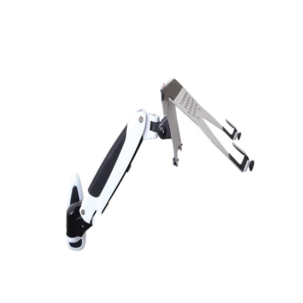 ADBWEKKF Gas Spring Wall Mount Laptop Holder Arm Aluminum Alloy Full Motion 10-17 Inch Laptop Mount Stand Lapdesk(GM111W-LP1)