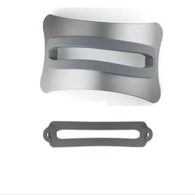ADBWEKKF HY01 Aluminum Space-Saving Laptop Holder Vertical Stand for 10-17 Inch Notebook Tablet PC MacBook Air Pro Retina 24mm Thick Max(Gray)