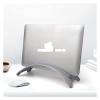 ADBWEKKF HY01 Aluminum Space-Saving Laptop Holder Vertical Stand for 10-17 Inch Notebook Tablet PC MacBook Air Pro Retina 24mm Thick Max(Gray) view 3
