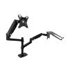 ADBWEKKF DL-9012LP Clamp Stand Mechanical Spring Table Arm 17-38" LCD Monitor Bracket+17" Notebook Laptop Desktop Holder 3-11kg(450mm Pole Black) view 1