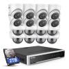 ANNKE 3K PoE Security Camera System, 16 Ports Expandable 32 Channel 12MP H.265+ NVR Recorder, 8X 5MP Wired IP Dome & Turret Cams, Audio Recording, IP67, AI Motion & 1CH Face Detection, 2TB HDD view 1