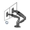 ADBWEKKF F160 Gas Spring 17"-27" 30" Dual Monitor Holder Arm Desktop 360 Rotate Computer Holder 2-9KG Monitor Bracket(with 2XUSB3.0) view 1