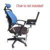 ADBWEKKF BL OK031 Full Motion Chair Clamping Keyboard Holder Laptop Desk Mouse Pad Notebook Stand with Fan for Comfortable Office AndGame(Black) view 3