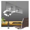 ADBWEKKF DLM-TS102D White Steel 360 Rotate Full Motion 10-27" Double Monitor Table Stand Dual Computer Desk Support PC Bracket Computer(DL-TS102D) view 3