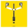 ADBWEKKF DLM-TS102D White Steel 360 Rotate Full Motion 10-27" Double Monitor Table Stand Dual Computer Desk Support PC Bracket Computer(DL-TS102D) view 4