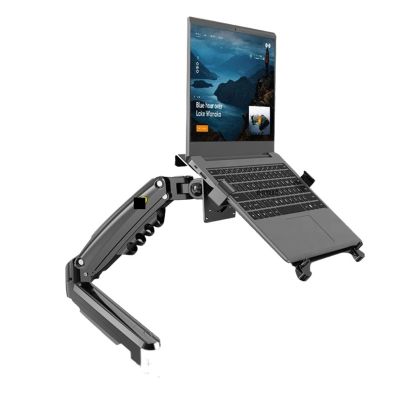ADBWEKKF 2 in 1 F80 + FP-2 for 17-30" Monitor + 10"-17" Laptop Desktop Holder Notebook Computer Mount Stand Laptop Clamp(F81T)