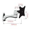 ADBWEKKF Full Motion 15"-27" LCD LED Screen Wall Mount Monitor Holder Arm Rotary Revolving TV Wall Mount Rack Max. Load 8kgs view 3