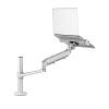 ADBWEKKF OL-1S PRO Multifunction 10"-17" Laptop Desk Stand Holder Full Motion Clamp Grommet Notebook Tray 10"-32"(Silver) view 1