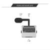 ADBWEKKF OL-1S PRO Multifunction 10"-17" Laptop Desk Stand Holder Full Motion Clamp Grommet Notebook Tray 10"-32"(Silver) view 4