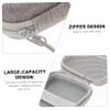 Lurrose Portable Charging Cable Organizer Bag for Travel Storage Case for USB Cables Adapters Headphones Grey view 3