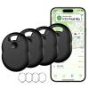 Panacare 4-Pack Item Finder,Smart Key Finder Compatible with The Find My app (iOS only), Bluetooth Key Finder for Children/Keys/Suitcases/Bags/Dogs view 1