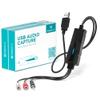 DigitalLife AuralynX Series | USB Audio Capture Device  Convert Cassette Audio to MP3 via RCA or 3.5mm Input, Compatible with PC/Mac/Linux, for Content Creators and Educators 2 pcs/Pack view 1