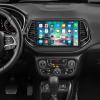 10.1'' Upgrade Car Radio for Jeep Compass 2017 2018 2019 2020 with Wireless Carplay Android Auto, Touchscreen Car Stereo for Compass Bluetooth RDS FM SWC 5G WiFi Mirror Link Reverse Camera view 1